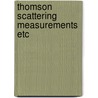 Thomson scattering measurements etc door Merck
