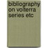 Bibliography on volterra series etc