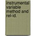 Instrumental variable method and rel-id.