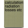 Calculation radiation losses etc by Andriessen