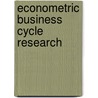 Econometric Business Cycle Research door J.P.A.M. Jacobs