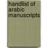 Handlist of arabic manuscripts
