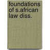 Foundations of s.african law diss. door Ranchod