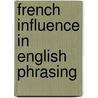 French influence in english phrasing by Prins
