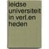 Leidse universiteit in verl.en heden