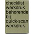 Checklist werkdruk behorende bij Quick-scan werkdruk