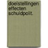 Doelstellingen effecten schuldpolit.