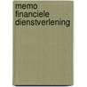 Memo financiele dienstverlening door Nibesvv