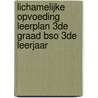 Lichamelijke opvoeding leerplan 3de graad bso 3de leerjaar by Vvkso