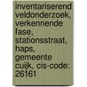 Inventariserend veldonderzoek, verkennende fase, Stationsstraat, Haps, Gemeente Cuijk, CIS-code: 26161 door A.W.E. Wilbers