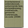 Inventariserend veldonderzoek, verkennende fase, Stompwijkseweg, Zoeterwoude, Gemeente Zoeterwoude, CIS-code: 23585 door A.W.E. Wilbers