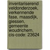 Inventariserend veldonderzoek, verkennende fase, Maasdijk, Giessen, Gemeente Woudrichem, CIS-code: 23624 door A.W.E. Wilbers