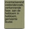 Inventariserend veldonderzoek, verkennende fase: Aan de Heibloem in Heibloem, Gemeente Leudal. door S. Moerman