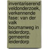 Inventariserend veldonderzoek, verkennende fase: Van der Valk Boumanweg in Leiderdorp, gemeente Leiderdorp door S. Moerman