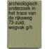 Archeologisch onderzoek in het trace van de Rijksweg 73-Zuid, Wegvak G/H