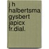 J h halbertsma gysbert japicx fr.dial.