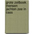 Grote zeilboek mensen jachten zee in cass
