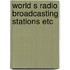 World s radio broadcasting stations etc