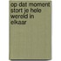 Op dat moment stort je hele wereld in elkaar