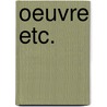 Oeuvre etc. by Linthout