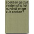 Zoekt en ge zult vinden of is het nu vindt en ge zult zoeken?