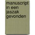Manuscript in een jaszak gevonden