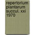 Repertorium plantarum succul. xxi 1970