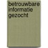 Betrouwbare informatie gezocht