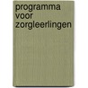Programma voor zorgleerlingen by Y. Smits