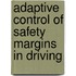 Adaptive control of safety margins in driving