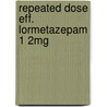 Repeated dose eff. lormetazepam 1 2mg by Brookhuis