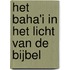 Het Baha'i in het licht van de bijbel