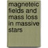 Magneteic fields and mass loss in massive stars