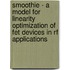 Smoothie - A Model for Linearity Optimization of FET Devices in RF Applications