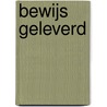 Bewijs geleverd door L. van der Jagt