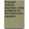 Ill-Posed Internal Boundary Value Problems for the Biharmonic Equation door Atakhodzhaev, M. A.