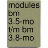 Modules BM 3.5-MO t/m BM 3.8-MO door Onbekend