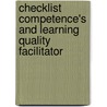 Checklist competence's and learning quality facilitator door Onbekend