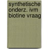 Synthetische onderz. ivm biotine vraag door Boerma