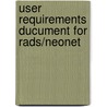 User requirements ducument for RADS/NEONET by R. Scharroo