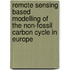 Remote sensing based modelling of the non-fossil carbon cycle in Europe