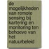 De mogelijkheden van remote sensing bij kartering en monitoring ten behoeve van het natuurbeleid
