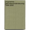 Programma gebruikersondersteuning 1996-2005 door Onbekend