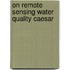On remote sensing water quality caesar