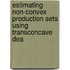 Estimating non-convex production sets using transconcave DEA