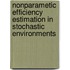 Nonparametic efficiency estimation in stochastic environments