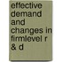 Effective demand and changes in firmlevel R & D