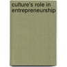 Culture's role in entrepreneurship door R.E. Wildeman