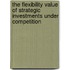 The flexibility value of strategic investments under competition