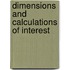 Dimensions and calculations of interest